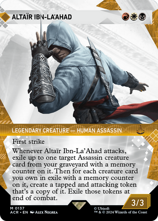 Altaïr Ibn-La'Ahad (ACR-137) - [Assassin's Creed]: (Showcase) (Borderless) Foil