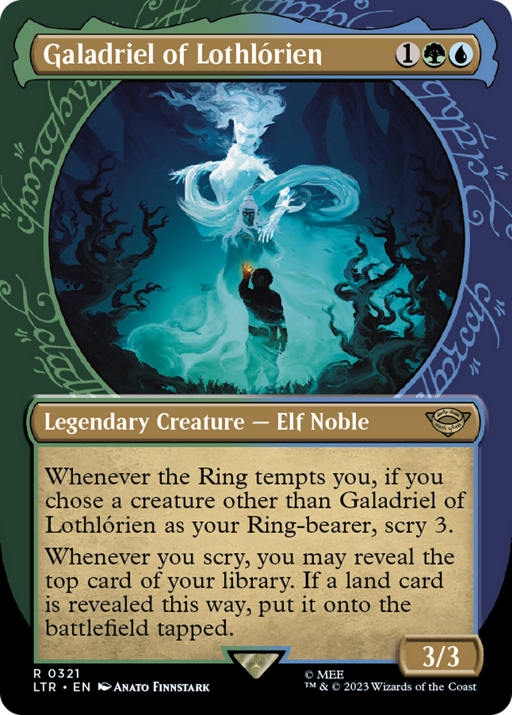 Galadriel of Lothlórien (LTR-321) - [The Lord of the Rings: Tales of Middle-earth]: (Showcase) (Borderless) Foil