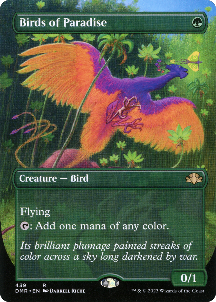 Birds of Paradise (DMR-439) - [Dominaria Remastered] (Borderless) Foil