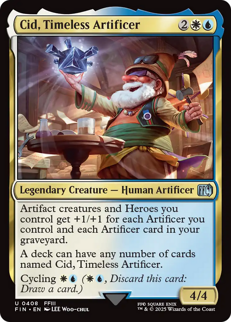 Cid, Timeless Artificer (0408) (FIN-408) - [FINAL FANTASY] Foil