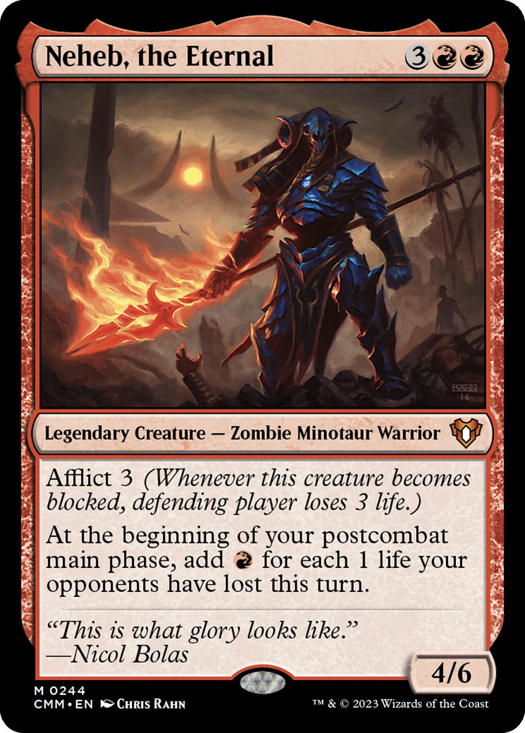Neheb, the Eternal (CMM-244) - [Commander Masters] Foil