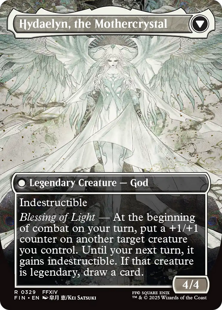 Venat, Heart of Hydaelyn // Hydaelyn, the Mothercrystal (FIN-329) - [FINAL FANTASY] (Borderless) Foil