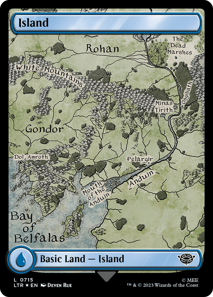 Île (0715) (Surge Foil) [Le Seigneur des Anneaux : Contes de la Terre du Milieu] 
