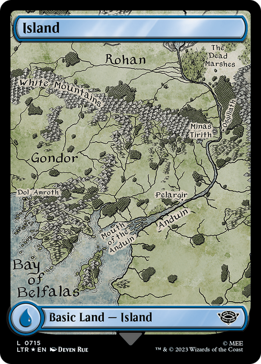 Île (0715) (Surge Foil) [Le Seigneur des Anneaux : Contes de la Terre du Milieu] 