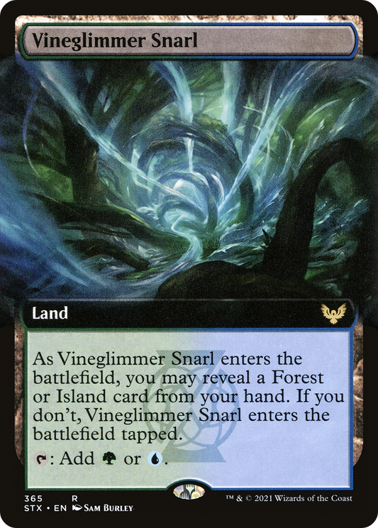 Vineglimmer Snarl (Extended Art) (STX-365) - [Strixhaven: School of Mages]: (Extended Art) Foil