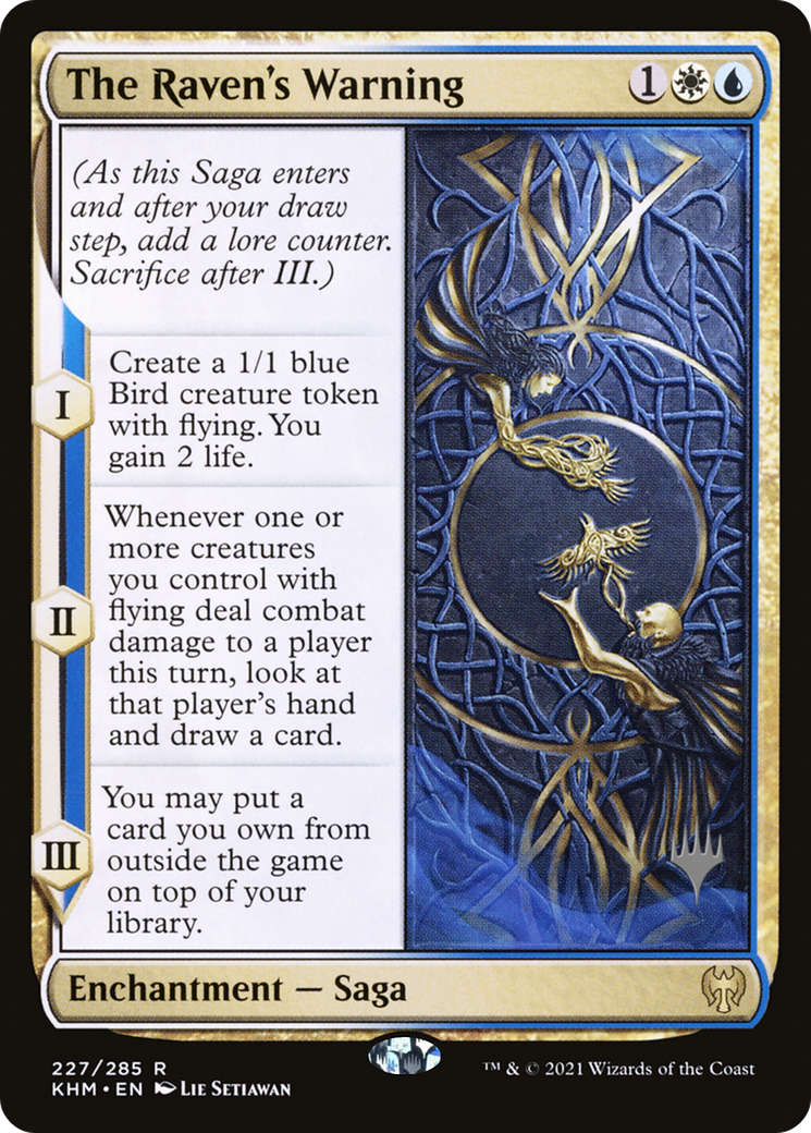 The Raven's Warning (PPKHM-227) - [Kaldheim Promos] Foil