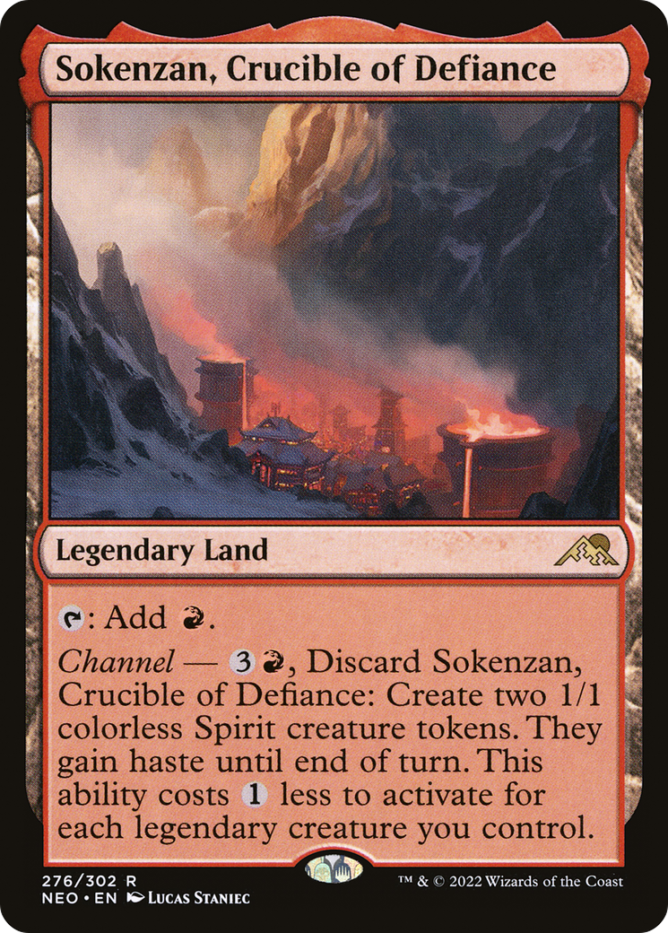 Sokenzan, Crucible of Defiance (NEO-276) - [Kamigawa: Neon Dynasty] Foil