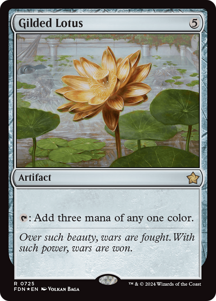 Gilded Lotus (FDN-725) - [Foundations] Foil