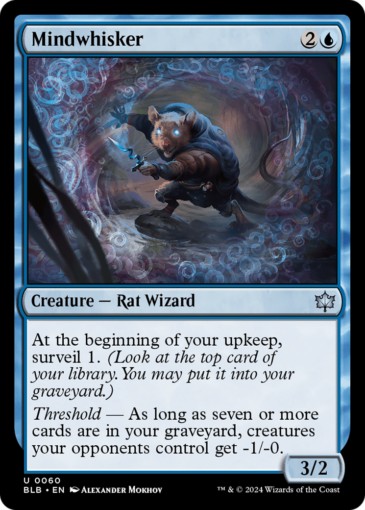 Mindwhisker (BLB-060) - [Bloomburrow] Foil