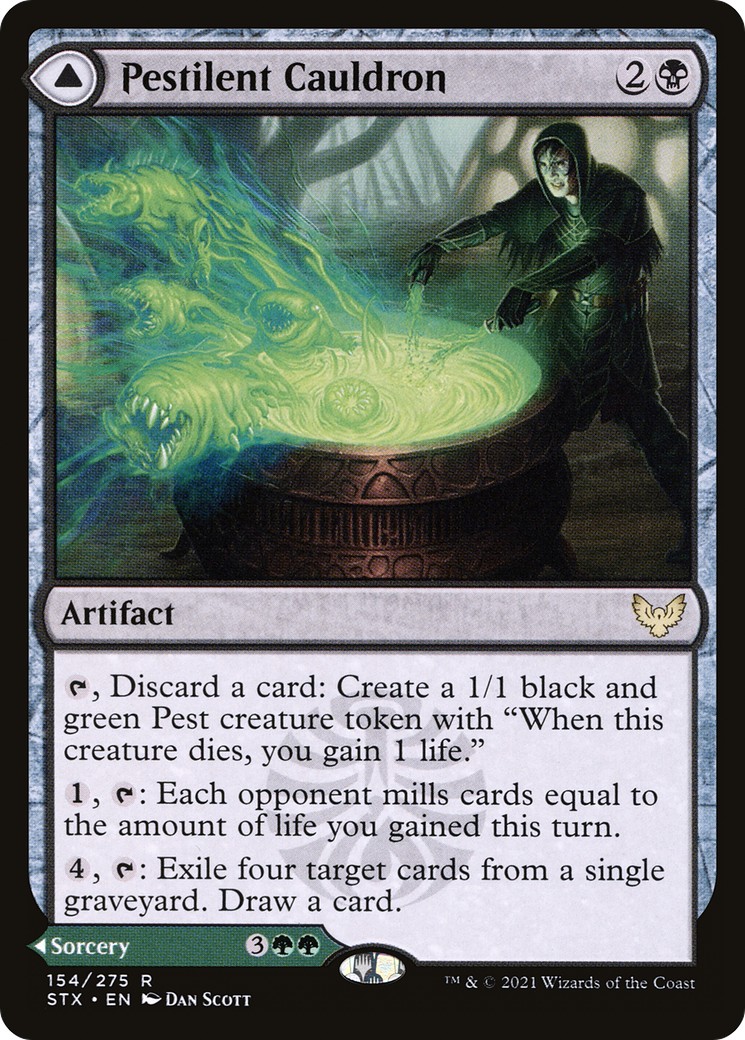 Pestilent Cauldron // Restorative Burst (STX-154) - [Strixhaven: School of Mages]
