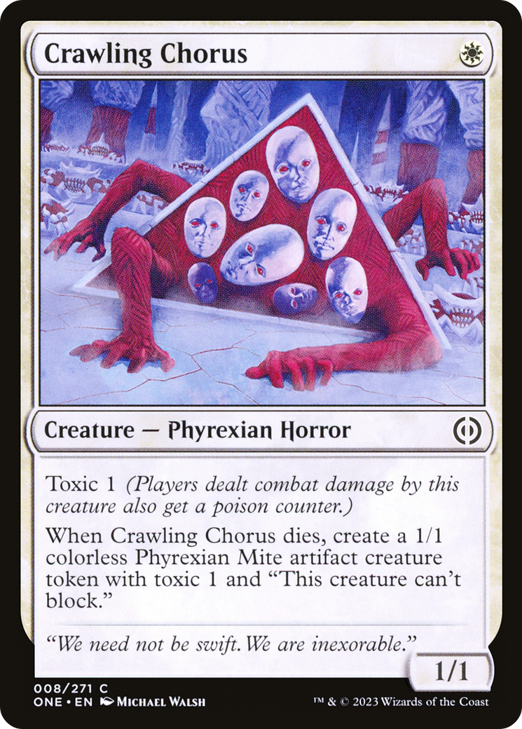 Crawling Chorus (ONE-008) - [Phyrexia: All Will Be One] Foil