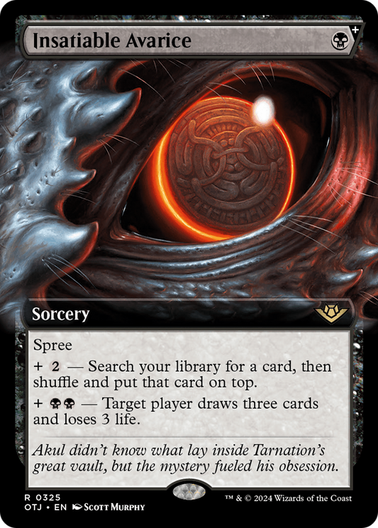 Insatiable Avarice (OTJ-325) - [Outlaws of Thunder Junction]: (Extended Art, spree)