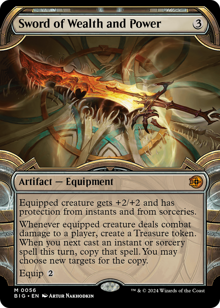 Sword of Wealth and Power (BIG-056) - [The Big Score]: (Showcase) Foil