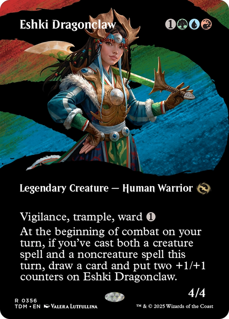 Eshki Dragonclaw (TDM-356) - [Tarkir: Dragonstorm]: (Showcase) (Borderless)
