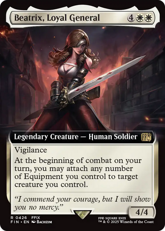 Beatrix, Loyal General (FIN-426) - [FINAL FANTASY]: (Extended Art) Foil