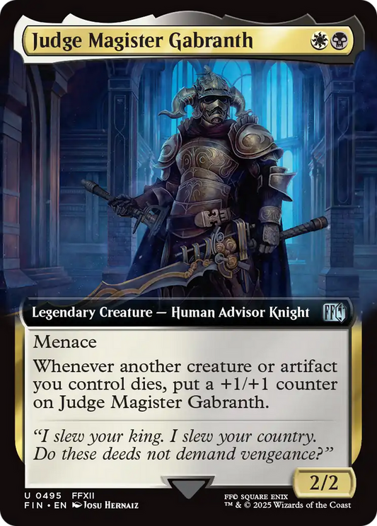 Judge Magister Gabranth (FIN-495) - [FINAL FANTASY]: (Extended Art) Foil