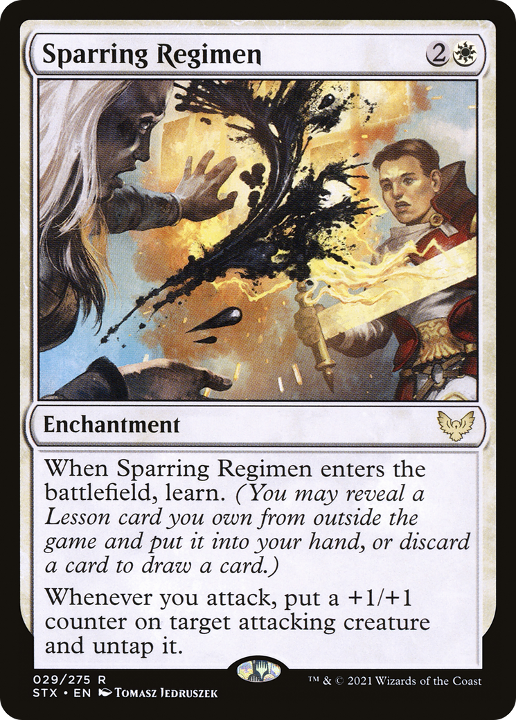 Sparring Regimen (STX-029) - [Strixhaven: School of Mages] Foil
