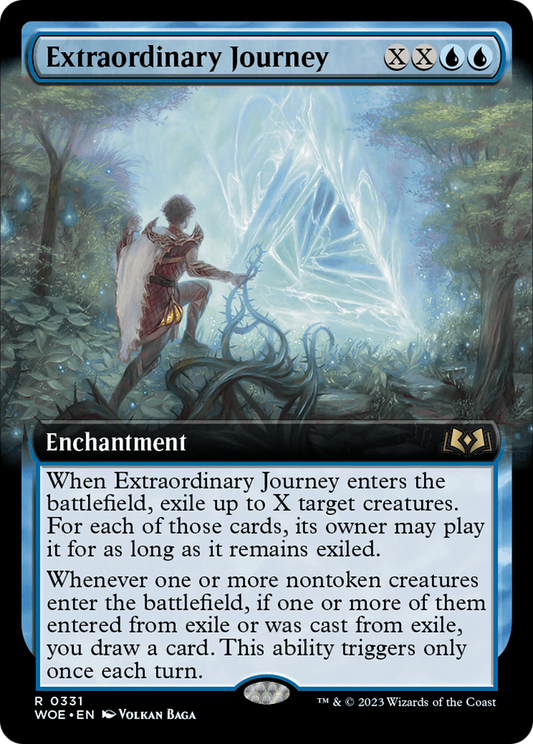 Extraordinary Journey (Extended Art) (WOE-331) - [Wilds of Eldraine]: (Extended Art)