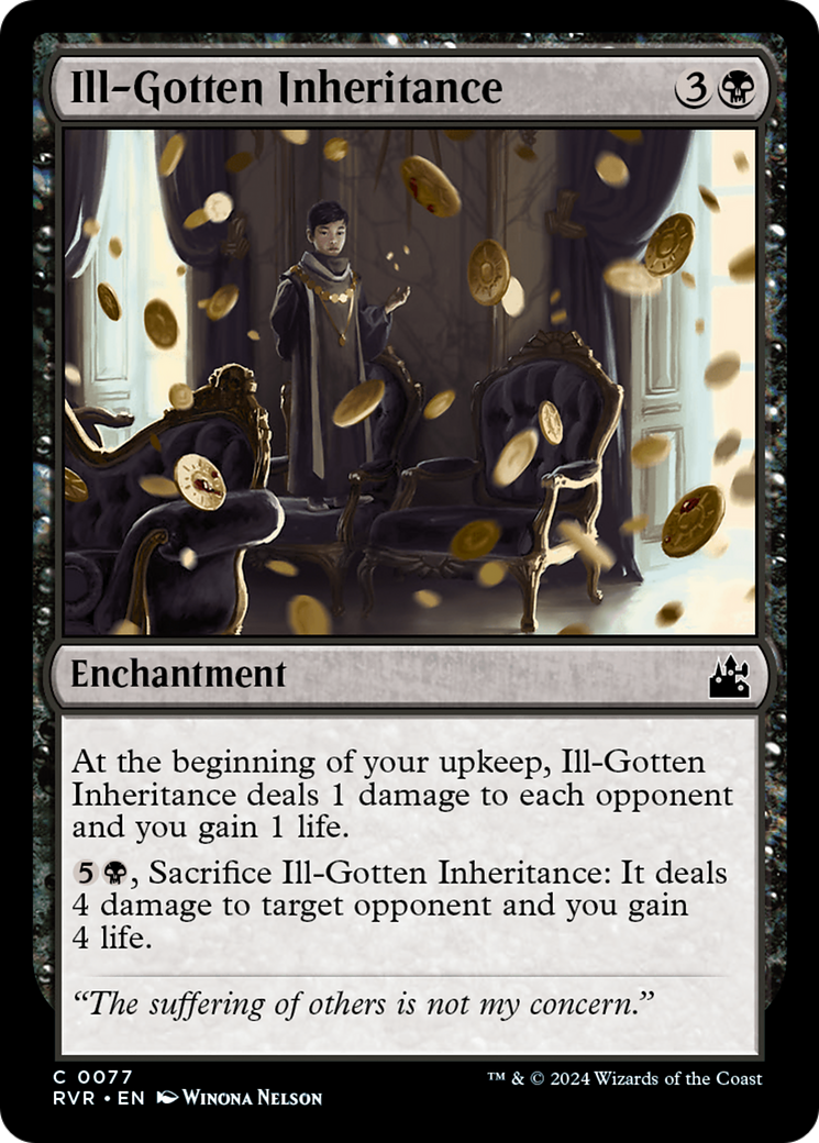 Ill-Gotten Inheritance (RVR-077) - [Ravnica Remastered]