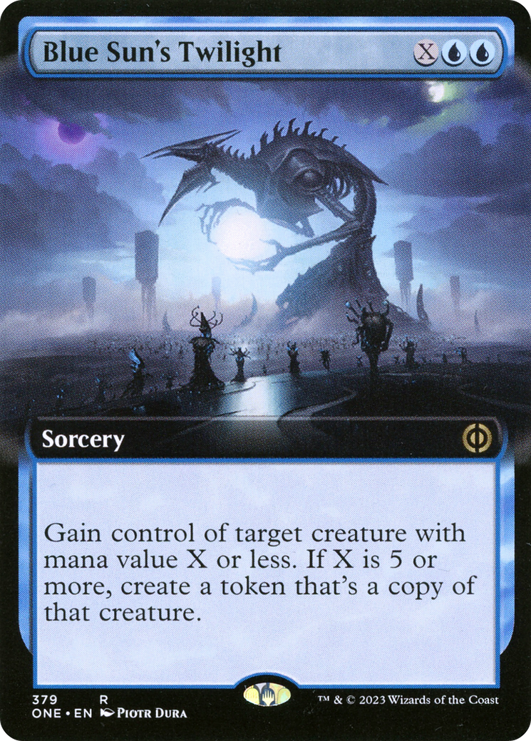 Blue Sun's Twilight (ONE-379) - [Phyrexia: All Will Be One]: (Extended Art)