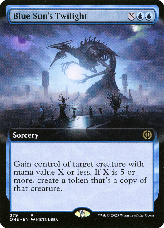 Blue Sun's Twilight (ONE-379) - [Phyrexia: All Will Be One]: (Extended Art) Foil