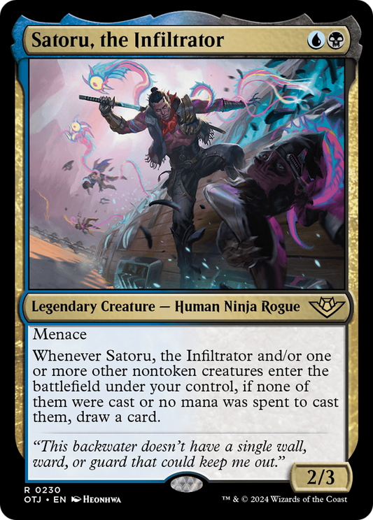 Satoru, the Infiltrator (OTJ-230) - [Outlaws of Thunder Junction]