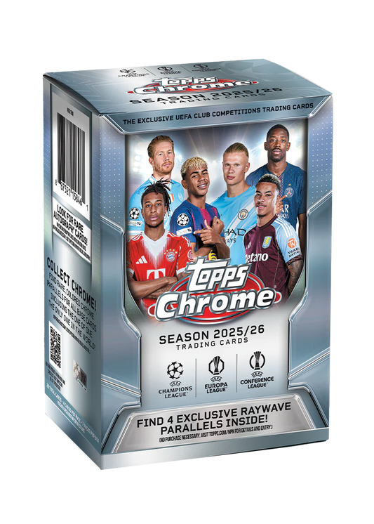 Topps Chrome® UEFA Club Competitions 2025-26 Value Box
