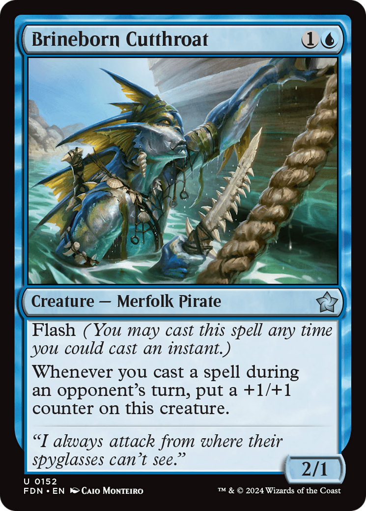 Brineborn Cutthroat (FDN-152) - [Foundations] Foil