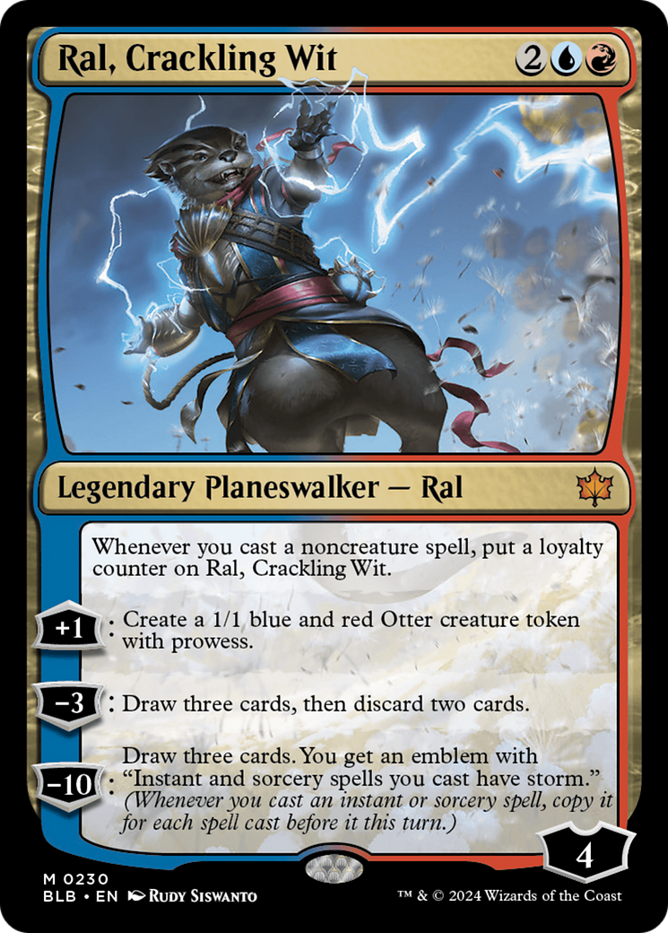 Ral, Crackling Wit (BLB-230) - [Bloomburrow] Feuille 
