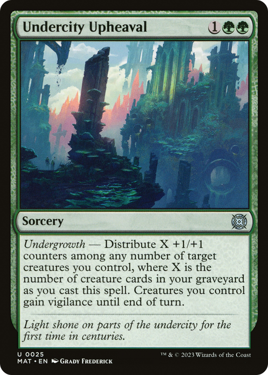 Undercity Upheaval (MAT-025) - [March of the Machine: The Aftermath] Foil