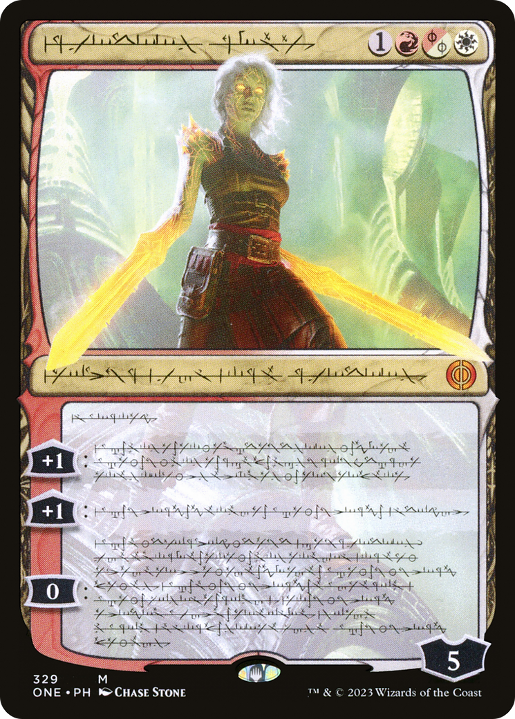 Nahiri, the Unforgiving (ONE-329) - [Phyrexia: All Will Be One]: (Showcase) Foil
