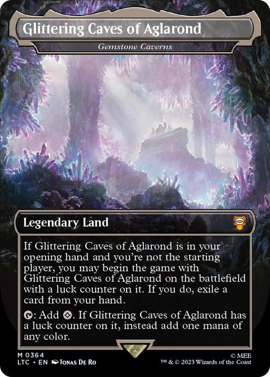 Gemstone Caverns (LTC-364) - [Tales of Middle-earth Commander] / Glittering Caves of Aglarond (Borderless) Foil