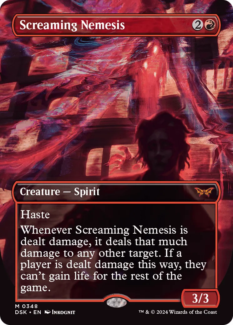 Screaming Nemesis (DSK-348) - [Duskmourn: House of Horror] (Borderless) Foil