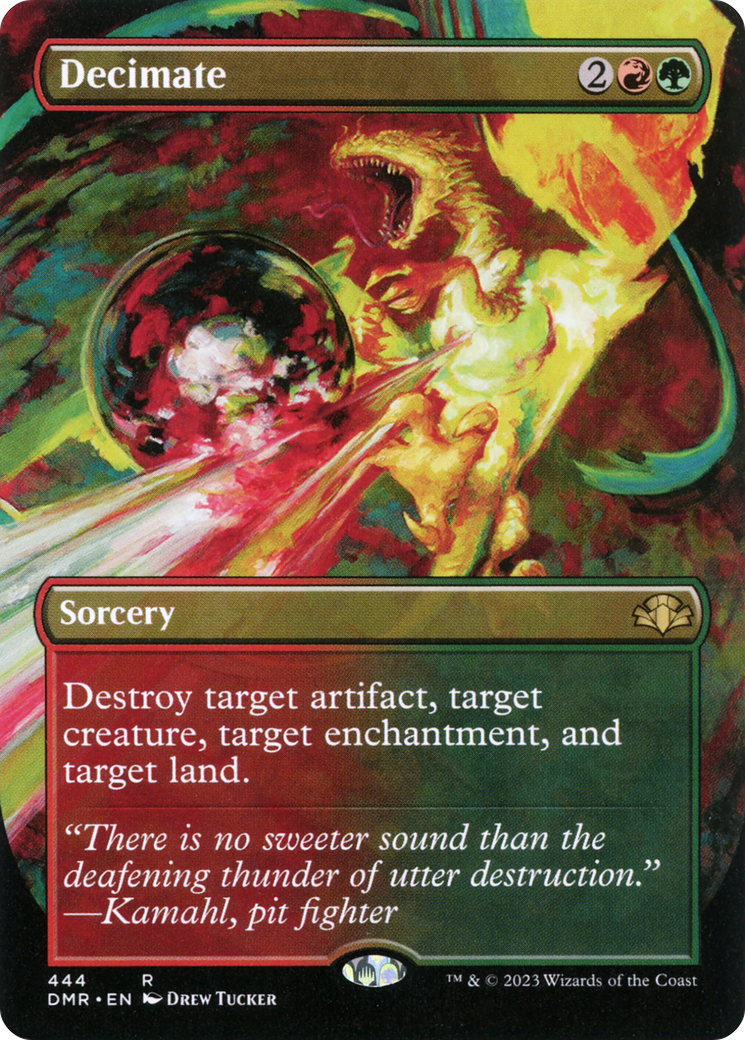 Decimate (DMR-444) - [Dominaria Remastered] (Borderless)