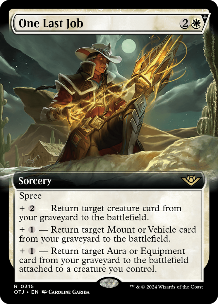 One Last Job (OTJ-315) - [Outlaws of Thunder Junction] : (Extended Art, frénésie) Foil 