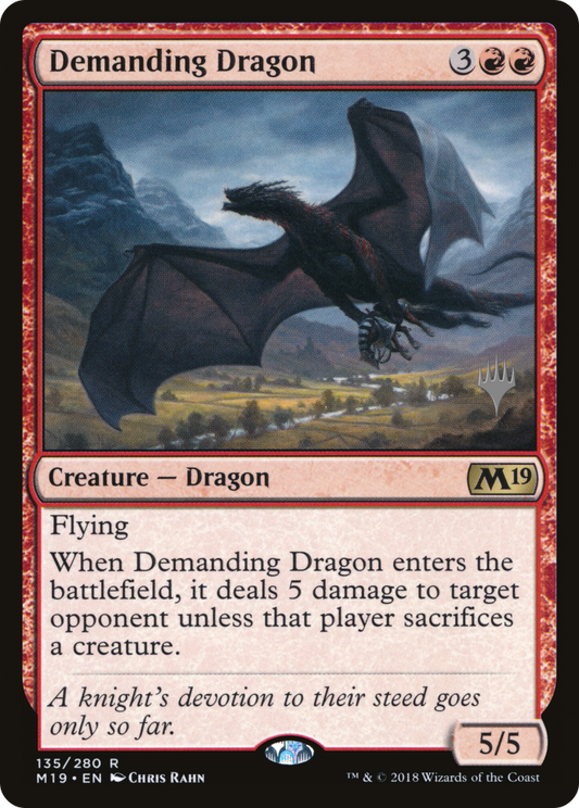 Demanding Dragon (PPM20-135) - [Core Set 2019 Promos] Foil