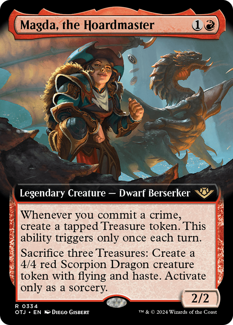 Magda, the Hoardmaster (OTJ-334) - [Outlaws of Thunder Junction]: (Extended Art) Foil