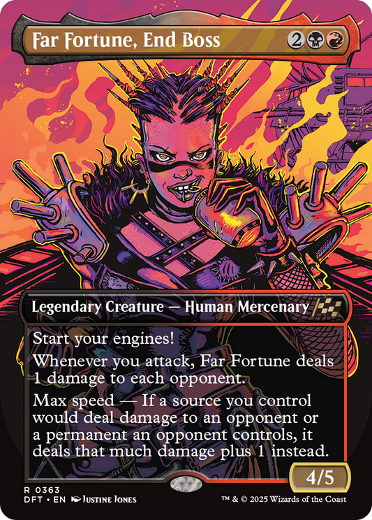 Far fortune, End Boss (Borderless) (DFT-363) - [Aetherdrift] Foil