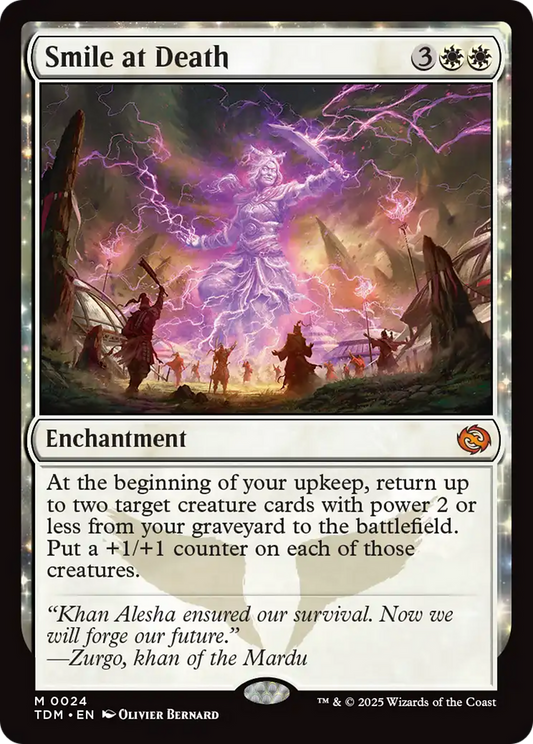 Smile at Death (TDM-024) - [Tarkir: Dragonstorm]: (enchantment) Foil