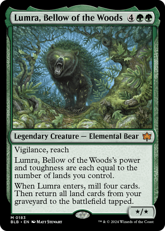 Lumra, Bellow of the Woods (BLB-183) - [Bloomburrow] Foil