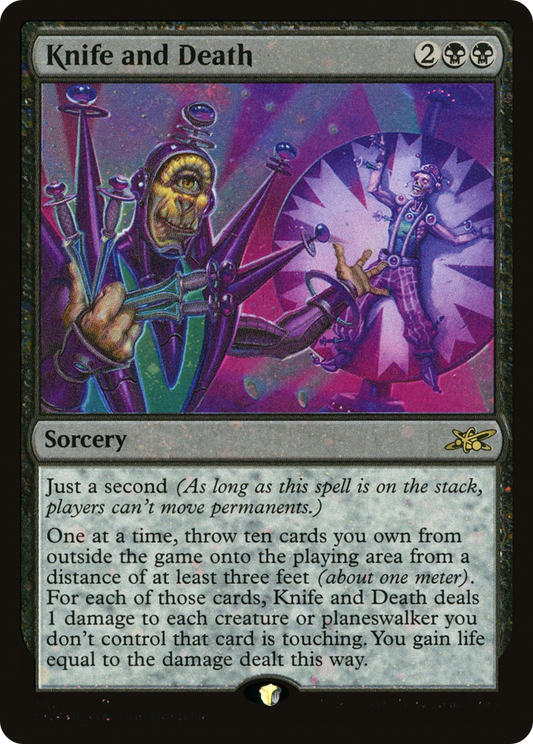 Knife and Death (UNF-363) - [Unfinity] Foil