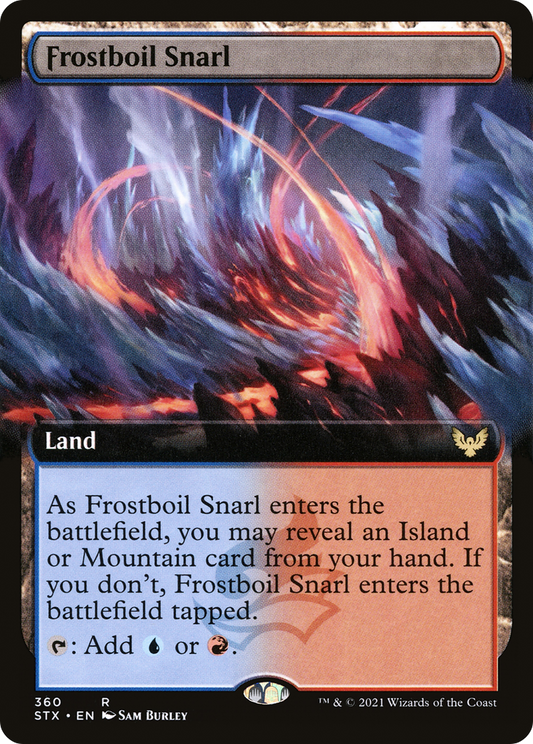 Frostboil Snarl (Extended Art) (STX-360) - [Strixhaven: School of Mages]: (Extended Art)