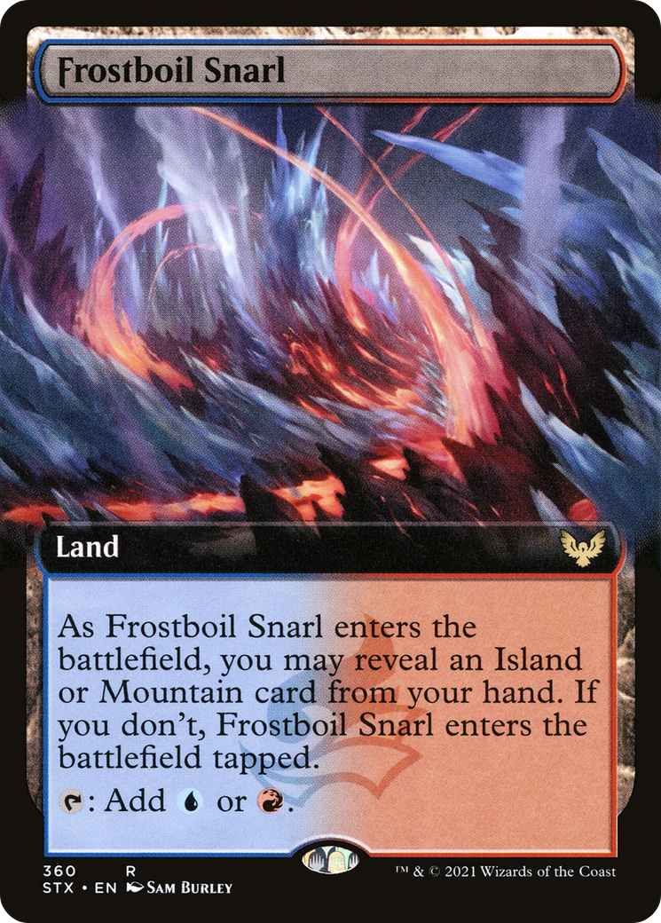 Frostboil Snarl (Extended Art) (STX-360) - [Strixhaven: School of Mages]: (Extended Art) Foil