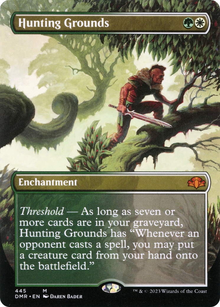 Hunting Grounds (DMR-445) - [Dominaria Remastered] (Borderless) Foil