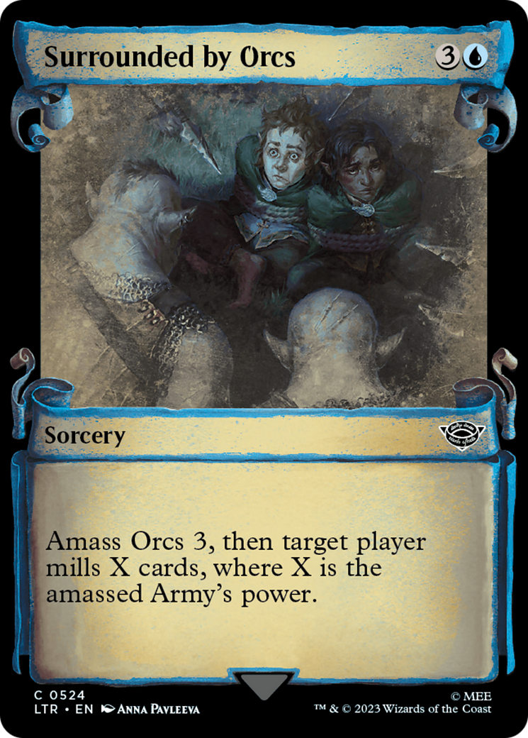 Surrounded by Orcs (LTR-524) - [The Lord of the Rings: Tales of Middle-earth]: (Showcase) Foil