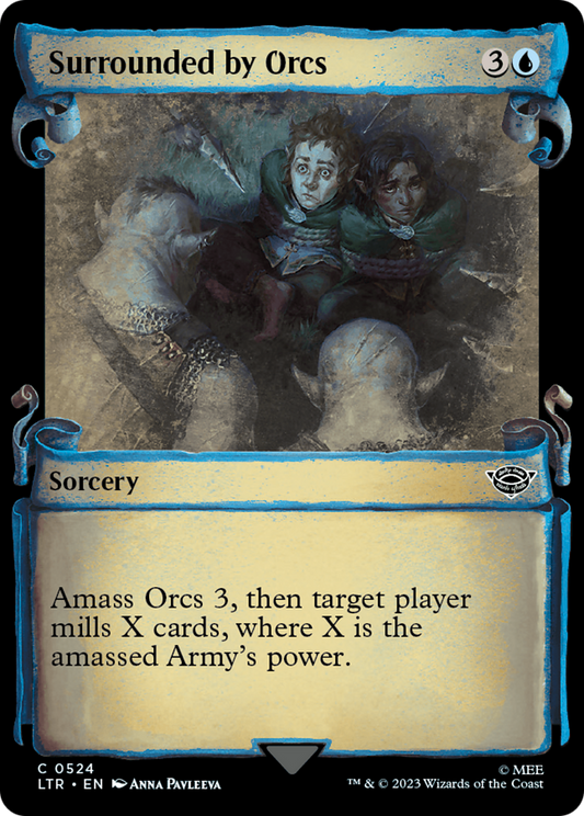 Surrounded by Orcs (LTR-524) - [The Lord of the Rings: Tales of Middle-earth]: (Showcase) Foil