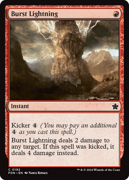 Burst Lightning (FDN-192) - [Foundations] Foil