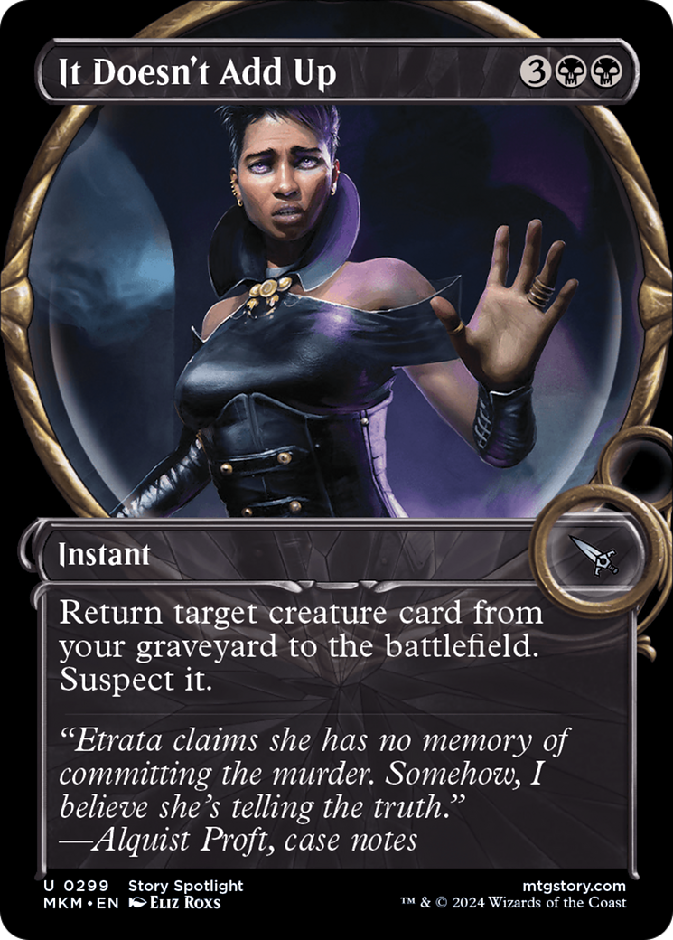 It Doesn't Add Up (MKM-299) - [Murders at Karlov Manor]: (Showcase) Foil