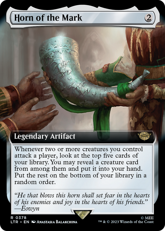 Horn of the Mark (LTR-378) - [The Lord of the Rings: Tales of Middle-earth]: (Extended Art) Foil