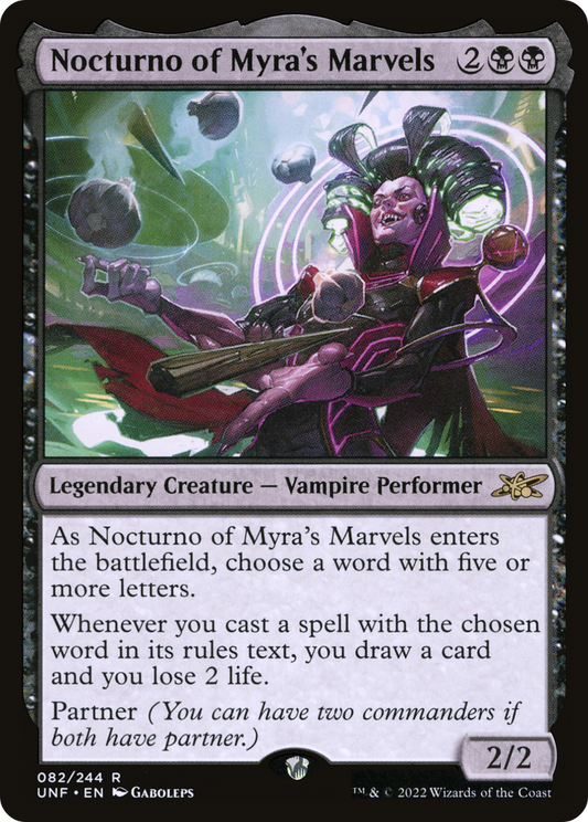 Nocturno of Myra's Marvels (UNF-082) - [Unfinity] Foil